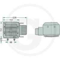 Cobo Reflektor kierunkowy 22705619000 - 22705619000 - Sklep rolniczy PoltechParts
