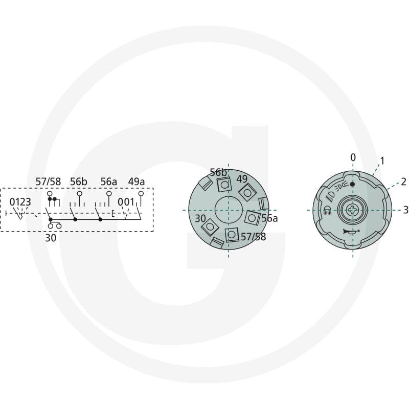 Cobo Włącznik obrotowy 22723110000 - 22723110000 - Sklep rolniczy PoltechParts