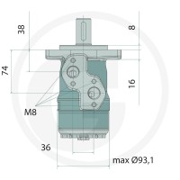 WHITE Silnik hydrauliczny OMP-X 25711185775 - 25711185775 - Sklep rolniczy PoltechParts