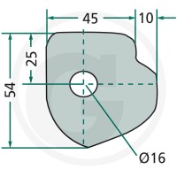 GRANIT Łożysko zawiasu 22010053 - 22010053 - Sklep rolniczy PoltechParts