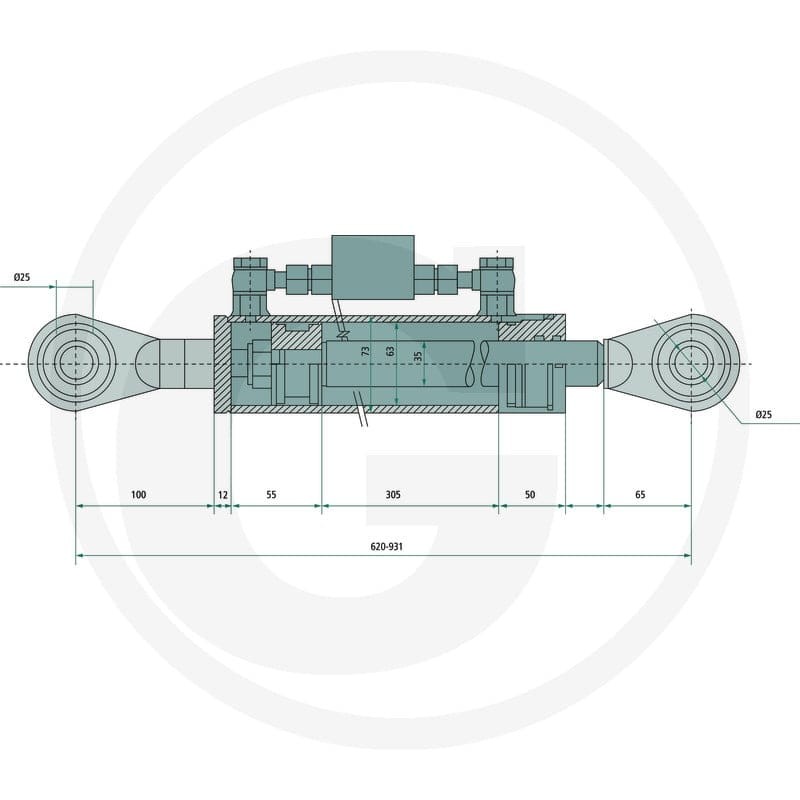 GRANIT Łącznik górny hydrauliczny 20000214 | poltechparts.pl