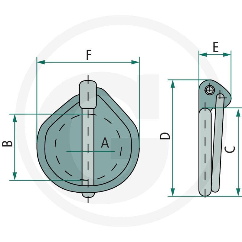 Rübig Zawleczka zatrzaskowa 12x45 20001110010 - Sklep PoltechParts