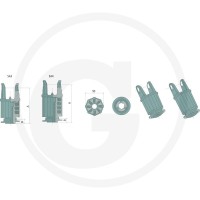 BLUELINE Grzechotka gwieździsta 377377205 - 377377205 - Sklep rolniczy PoltechParts