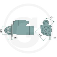 MAHLE Rozrusznik przekładniowy 12 V / 3,2 kW 379IS1398 - 379IS1398 - Sklep rolniczy PoltechParts