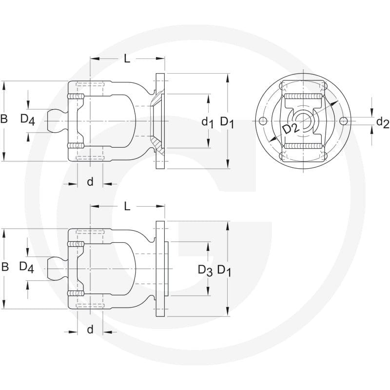 Walterscheid Widełki z kołnierzem 395137051 - 395137051 - Sklep rolniczy PoltechParts