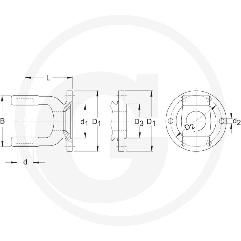 Walterscheid Widełki z kołnierzem 395023477 - 395023477 - Sklep rolniczy PoltechParts