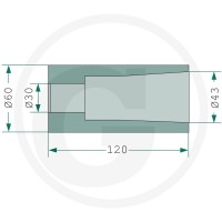 GRANIT Tuleja do przyspawania 4301204301 - 4301204301 - Sklep rolniczy PoltechParts