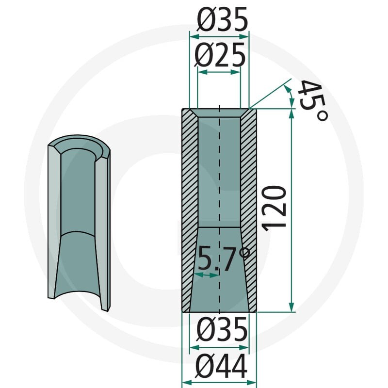 SHW Tuleja do przyspawania 430430584 - Sklep PoltechParts