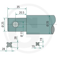 BLUELINE Ząb ładowacza czołowego 439439032 - 439439032 - Sklep rolniczy PoltechParts