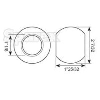 Kule do ciegiel dolnych (Kat. 2/2) czarna | poltechparts.pl