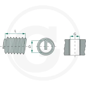 VÖLKEL Wkładka gwintowana G 1/4" DIN 8140 48508381