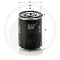 MANN FILTER Filtr oleju W 610/7 565W610.7 - 565W610.7 - Sklep rolniczy PoltechParts