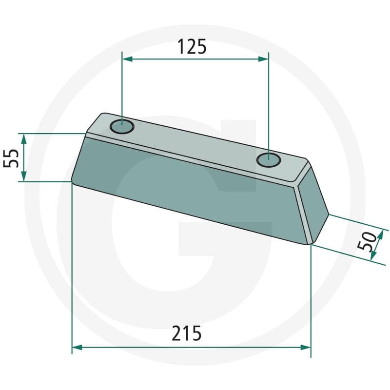 GRANIT Odbojnik ramy 2209910004 - 2209910004 - Sklep rolniczy PoltechParts