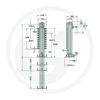 Jost Podpora teleskopowa 218CF1560700RA9 - Sklep PoltechParts