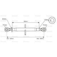 Cięgło G. Kat 2-2 420mm-620mm | poltechparts.pl