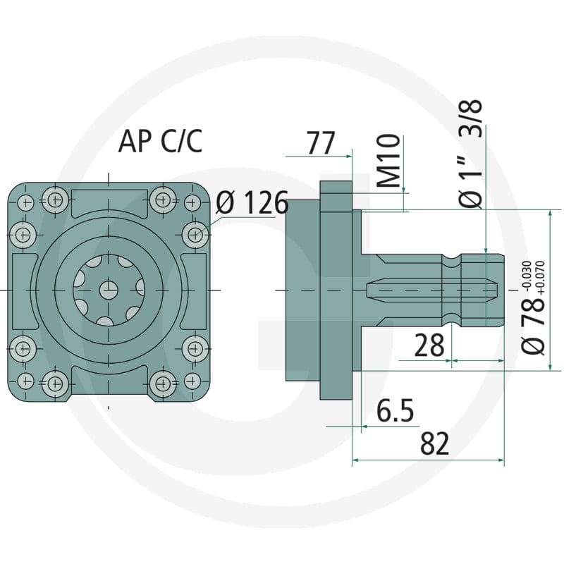 Annovi Reverberi Pompa tłokowo-membranowa AR 1064 AP C/C 670731 - 670731 - Sklep rolniczy PoltechParts