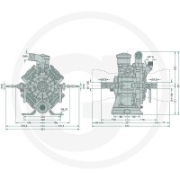 Annovi Reverberi Pompa tłokowo-membranowa AR 1064 AP C/C 670731 - 670731 - Sklep rolniczy PoltechParts