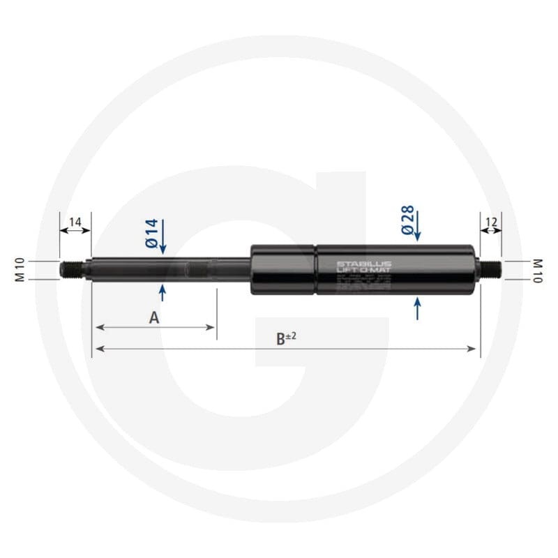 Stabilus Gasdruckfeder 6549715910