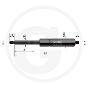 Stabilus Gasdruckfeder 6549715910