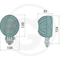 GRANIT Reflektor roboczy LED 7070010251 - Sklep PoltechParts
