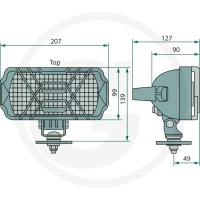 GRANIT Reflektor roboczy 70702069 - Sklep PoltechParts
