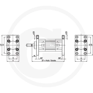 GRANIT ZTI-BEF-C/D-50 Mocowanie 60631601008