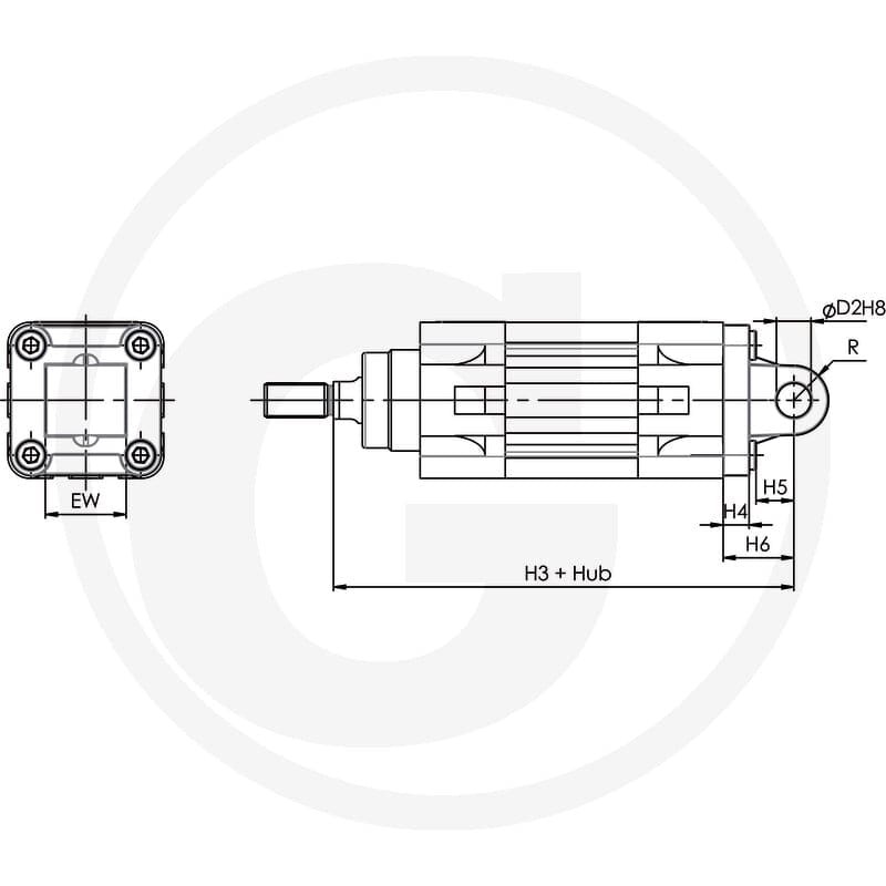 GRANIT ZTI-BEF-BA-80 Mocowanie wahliwe 60631601016 - Sklep PoltechParts