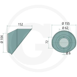 GRANIT Osłona przegubu 614397154