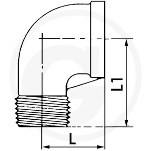 GRANIT F-WEk-1/4-VA Kolanko 60612360157