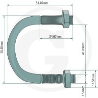 Śruba kabłąkowa 580580016 - 580580016 - Sklep rolniczy PoltechParts