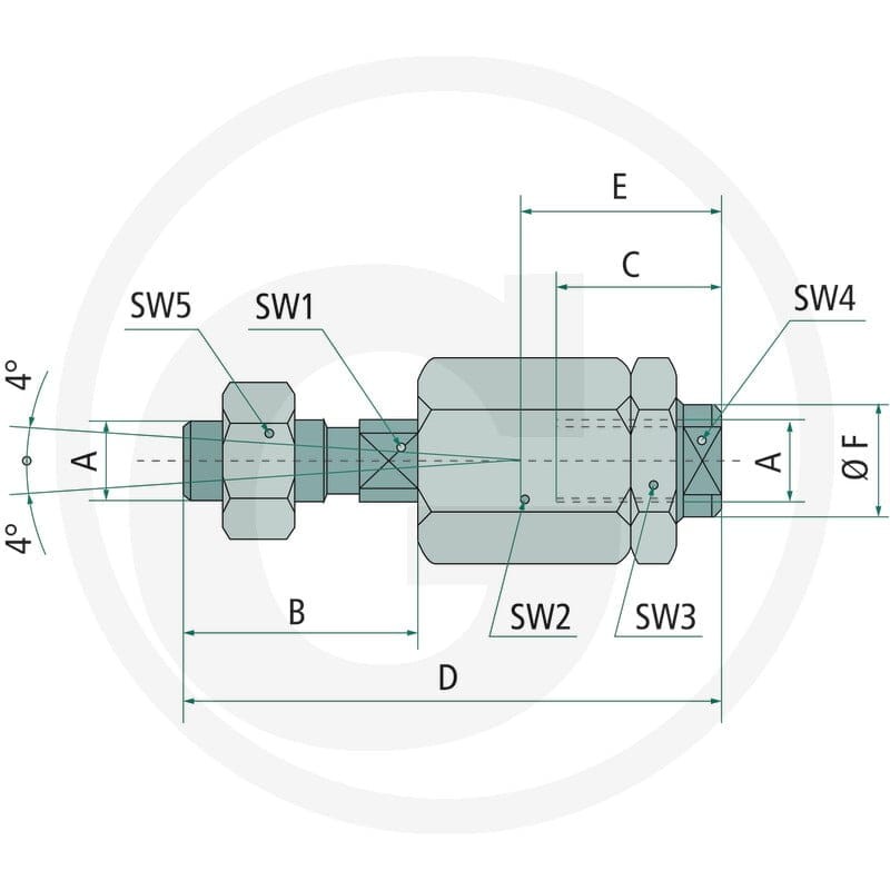 GRANIT ZHO-BEF-AK-M4 Złącze wyrównujące 606KY1152 - Sklep PoltechParts