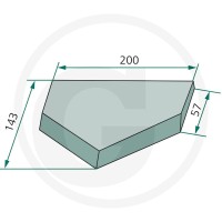 GRANIT Nóż środkowy 527527208 - 527527208 - Sklep rolniczy PoltechParts
