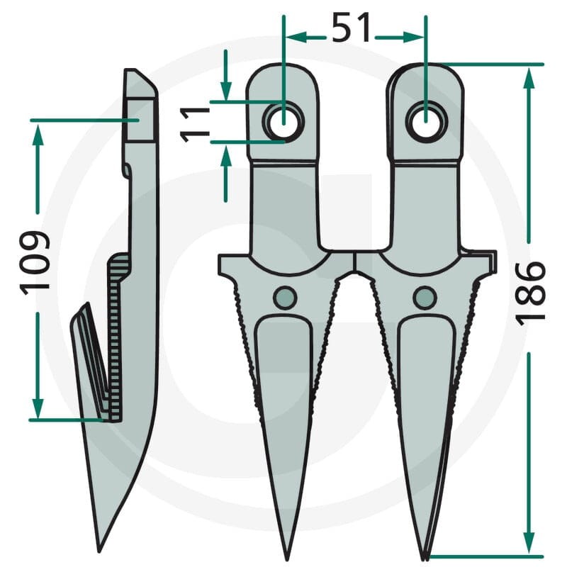 GRANIT Bagnet podwójny 5253010495R12 - 5253010495R12 - Sklep rolniczy PoltechParts