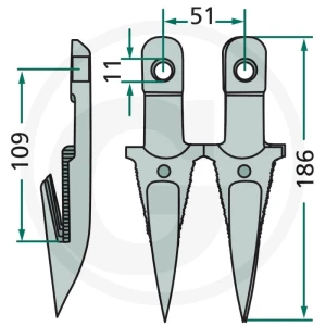 GRANIT Bagnet podwójny 5253010495R12