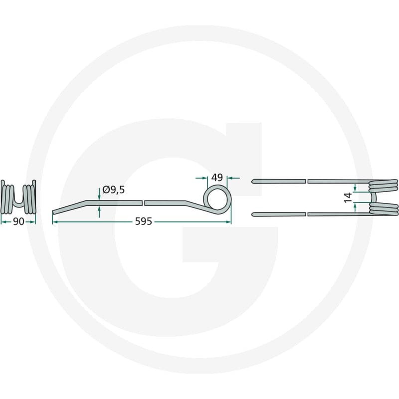 GRANIT Palce zgrabiarki 5259557100 | poltechparts.pl
