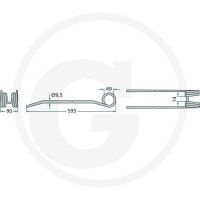 GRANIT Palce zgrabiarki 5259557100 | poltechparts.pl
