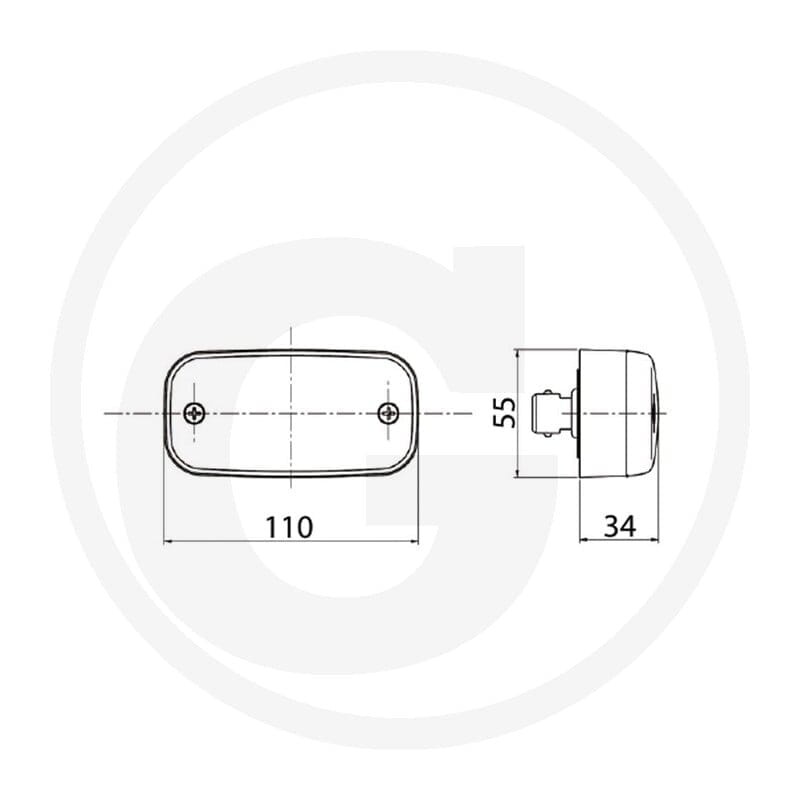 Vignal Lampa obrysowa 50782710093 - 50782710093 - Sklep rolniczy PoltechParts