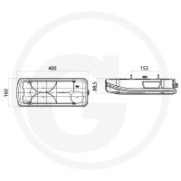 Vignal Lampa tylna "LC8" 50783840007 - 50783840007 - Sklep rolniczy PoltechParts