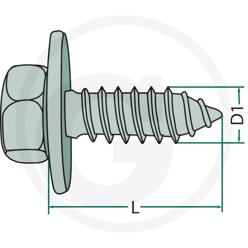 GRANIT Blachowkręt M4x13 DIN 6901 4876901002 - 4876901002 - Sklep rolniczy PoltechParts