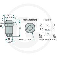 GRANIT Włącznik sterowniczy 50704020 - 50704020 - Sklep rolniczy PoltechParts