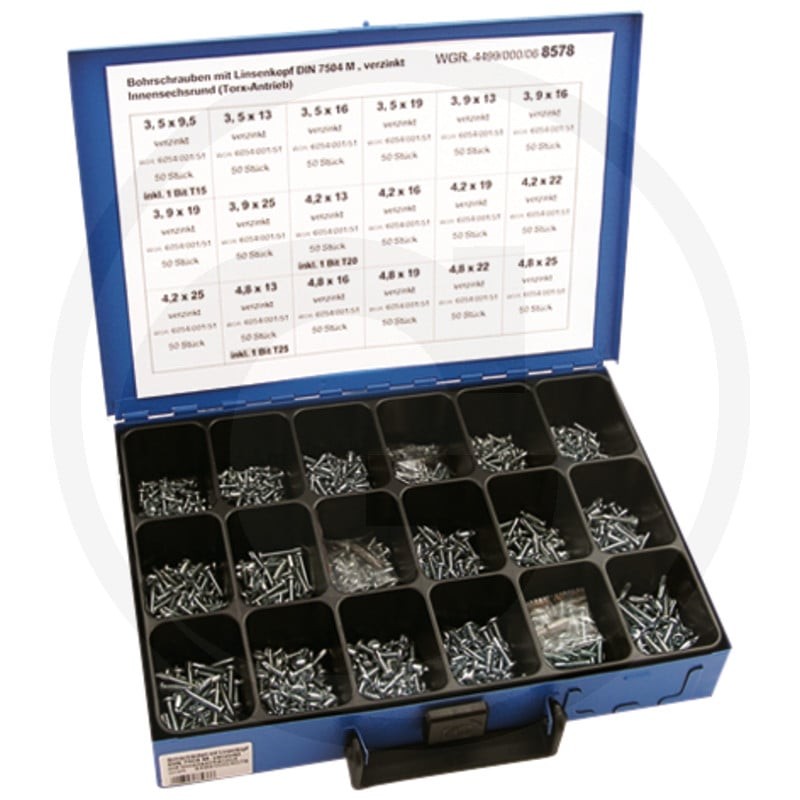 GRANIT Zestaw blachowkrętów samogwintujących 487SET27