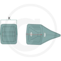 GRANIT Ząb 50915Z40012 - 50915Z40012 - Sklep rolniczy PoltechParts