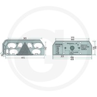 ASPÖCK Lampa tylna Europoint I, prawa 504255400501 - 504255400501 - Sklep rolniczy PoltechParts
