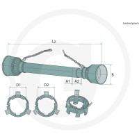 BLUELINE Osłona wału przegubowego 377377019 - 377377019 - Sklep rolniczy PoltechParts