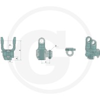BLUELINE Sprzęgło ze sworzniem przesuwnym 377377176 - 377377176 - Sklep rolniczy PoltechParts
