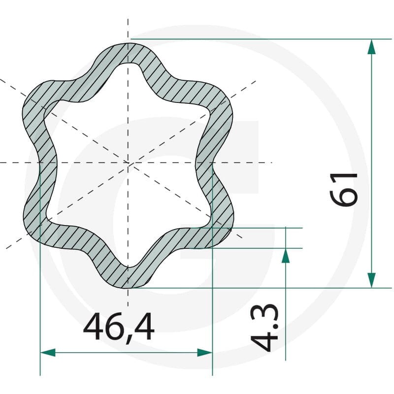 BLUELINE Rura profilowana 377377267 - 377377267 - Sklep rolniczy PoltechParts