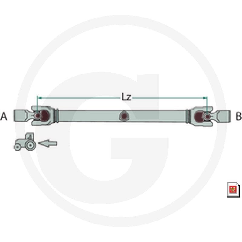 BLUELINE Wał przegubowy 3770560B112 - 3770560B112 - Sklep rolniczy PoltechParts