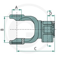 BLUELINE Widełki wciskowe 377377002 - 377377002 - Sklep rolniczy PoltechParts