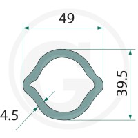 BLUELINE Rura profilowana 377377264 - 377377264 - Sklep rolniczy PoltechParts