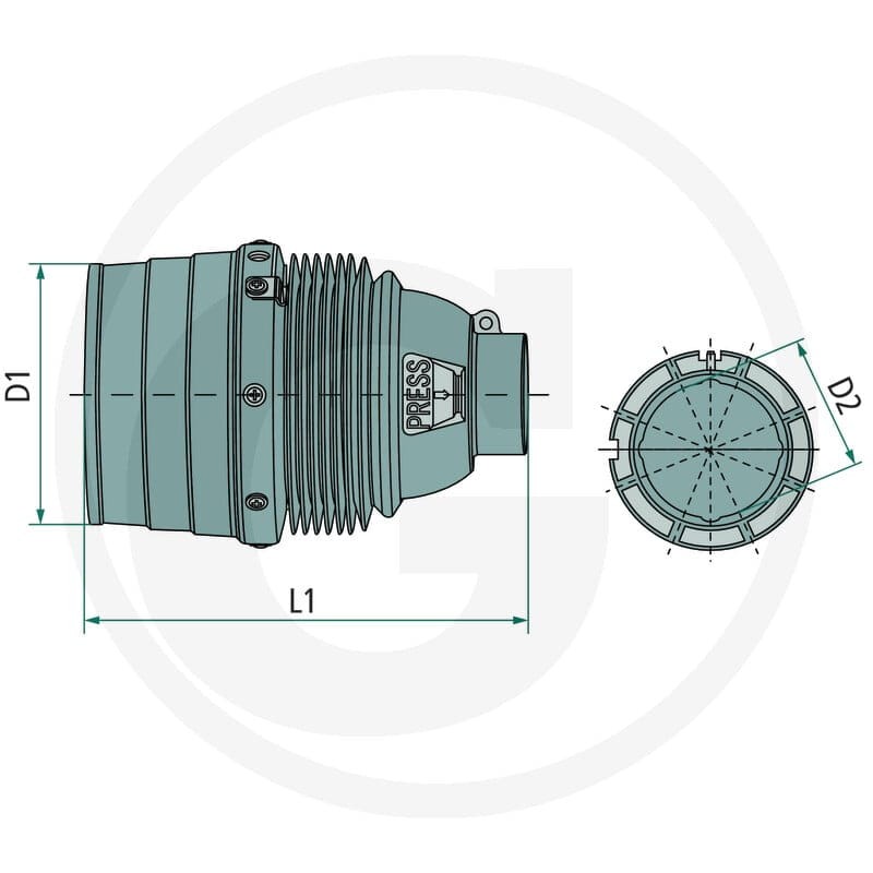 BLUELINE Oslona przegubu kpl. 377377084 - 377377084 - Sklep rolniczy PoltechParts